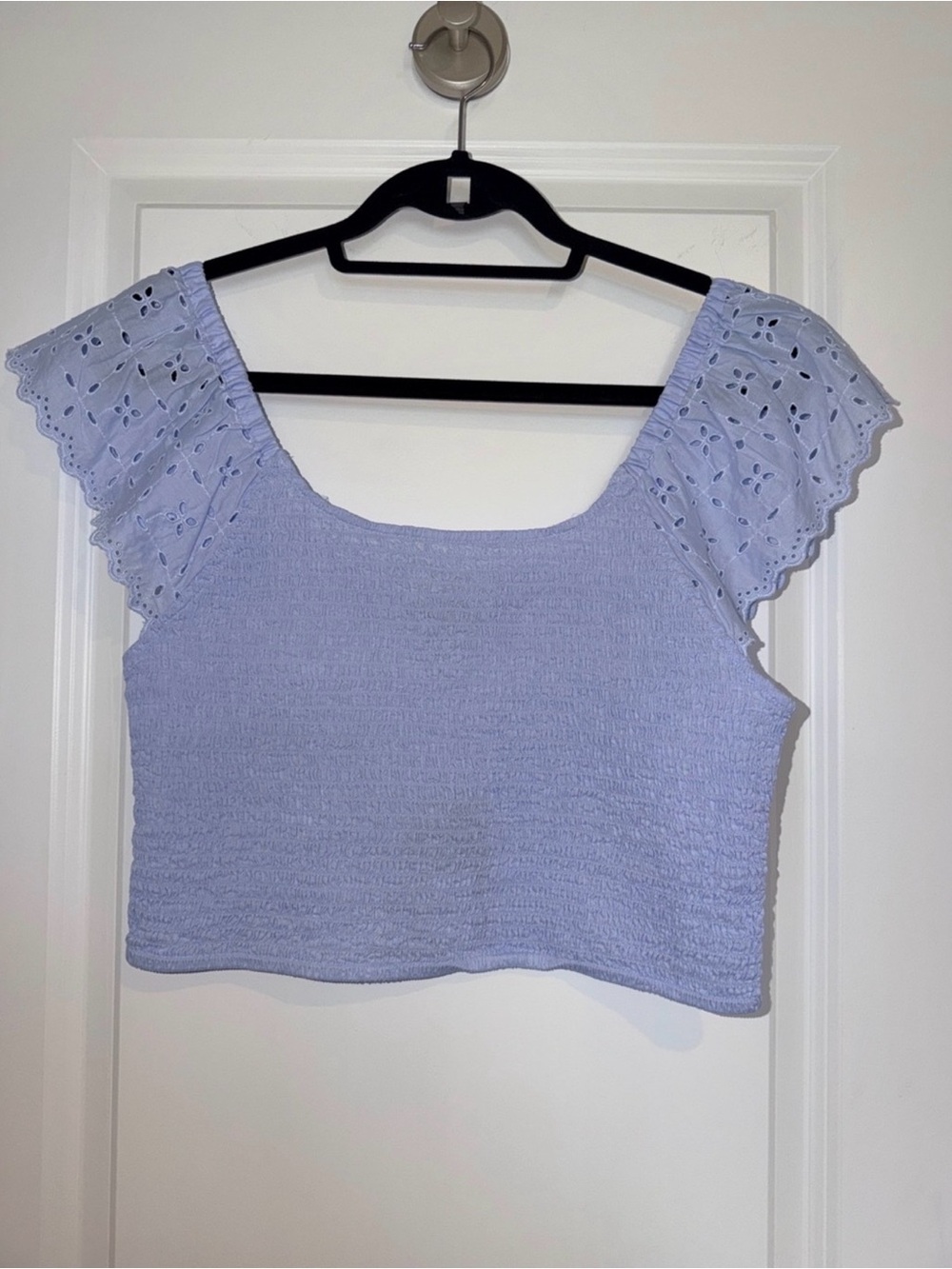 Universal Thread, Lilac Eyelet Crop Top and Matching Maxi Skirt, M - Picture 4 of 12